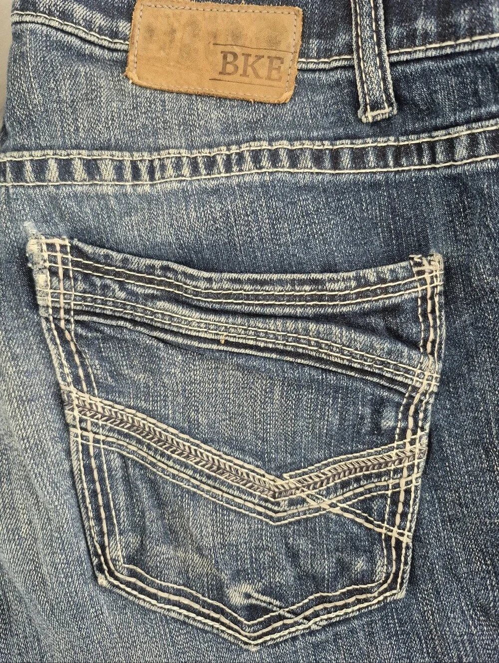 Buckle BKE Derek 34R Bootcut Jeans in Dark Blue Denim